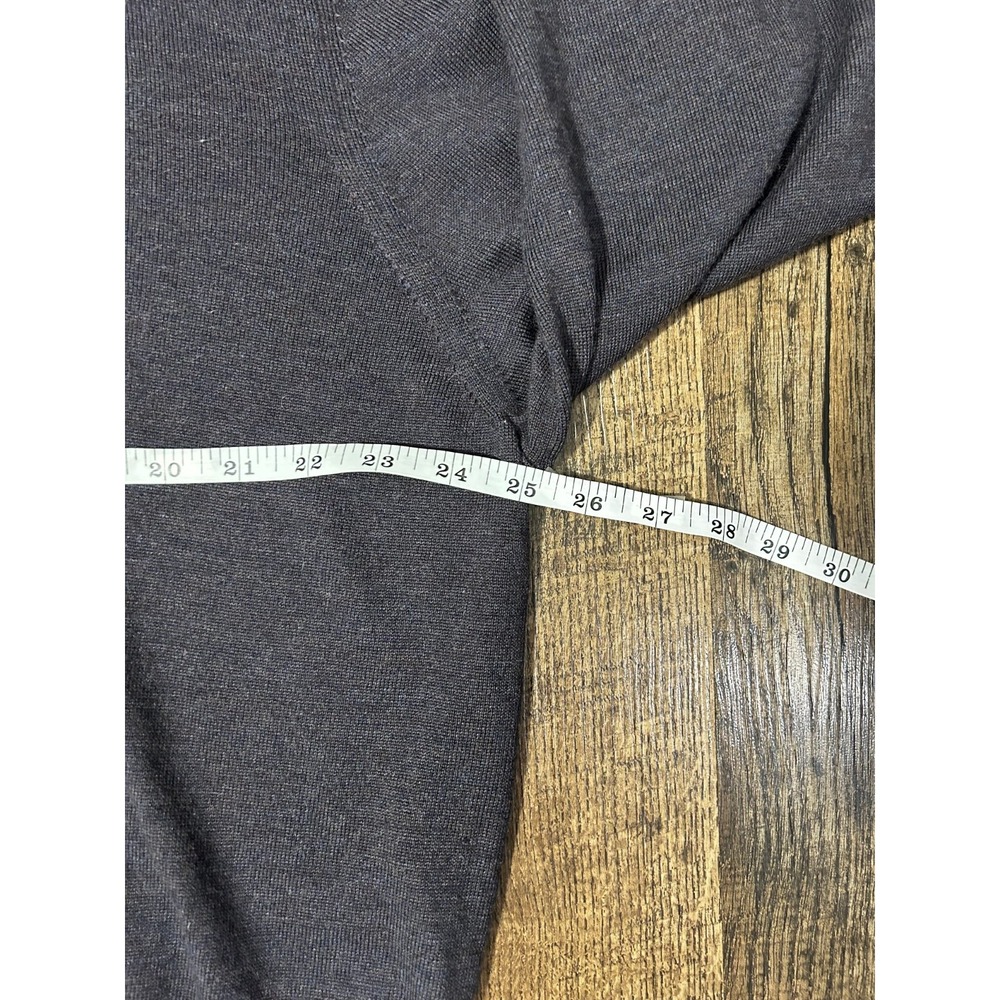 Bloomingdale's Sweater Men's 2XL Navy Long Sleeve Ribbed Hem & Cuff Quarter Zip - Picture 6 of 13